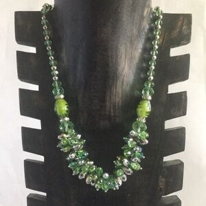 Green REFLECTIVE PARTY NECKLACE
